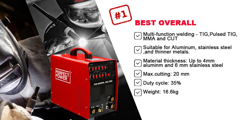 Best overall: TIG-200PL AC DC TIG Welder