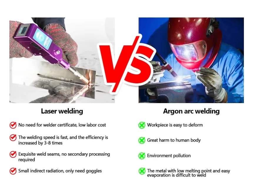 arc welding vs. laser welding